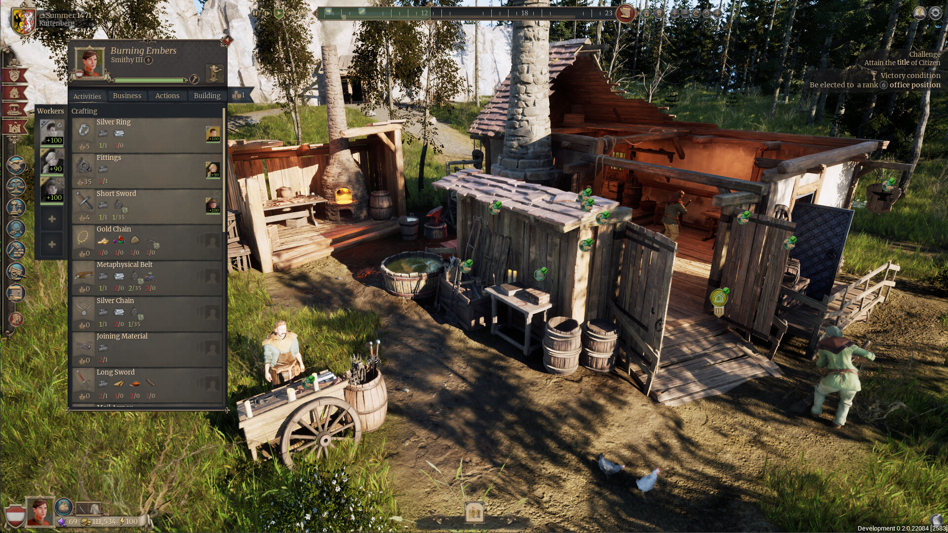 A medieval city across generations